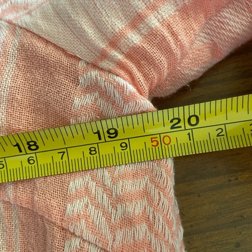 Cecilia Copenhagen Pink Handloom Keffiyeh Pattern Boxy Blouse $329 Medium - Picture 8 of 11